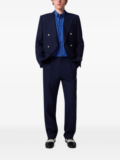 MSGM double-breasted peak-lapel jacket