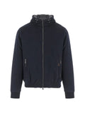 Moorer hooded zip-up jacket