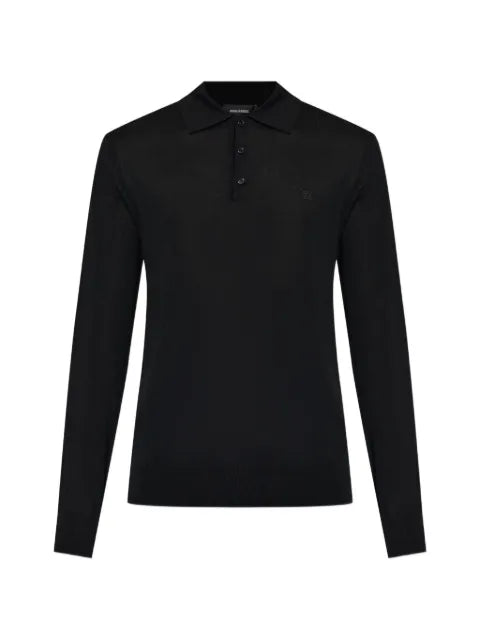 DSQUARED2 button-down polo-collar sweater