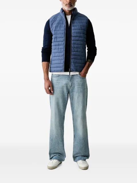 Hackett London quarter-zip embroidered-logo sweater