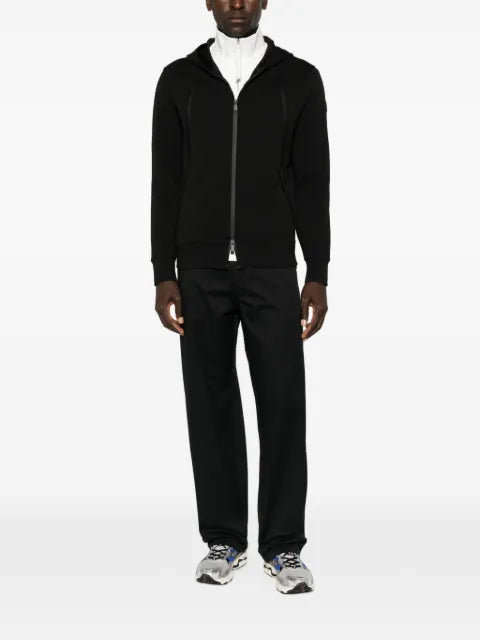 Moncler cotton blend zip-up hoodie