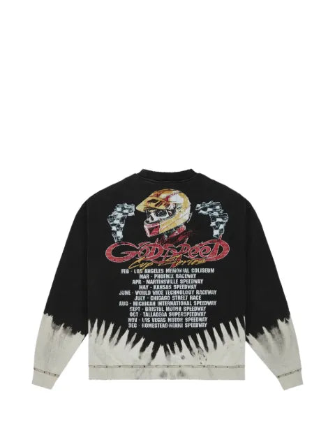 GODSPEED graphic-print distressed sweater