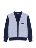 Givenchy striped cardigan in cotton with gros grain detail