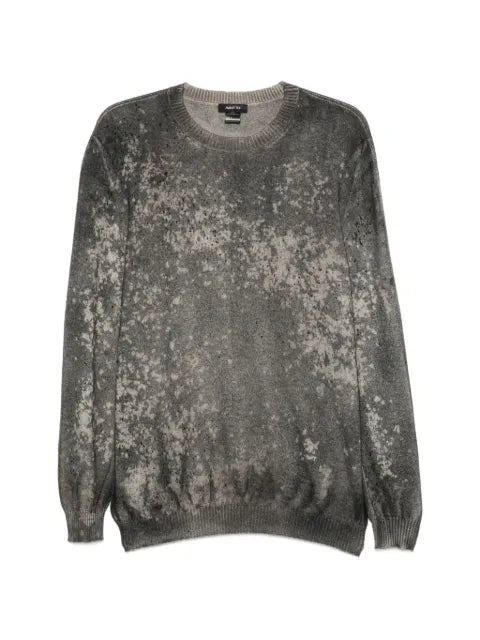 Avant Toi acid-wash fine-knit