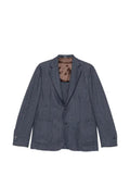 Barba check-pattern blazer