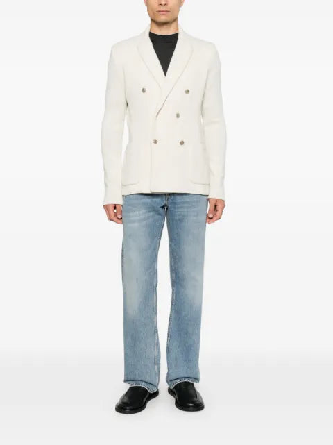 Eleventy double-breasted knitted jacket
