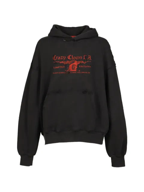 Crazy Clown L.A. Town logo-print hoodie