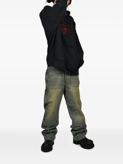 Crazy Clown L.A. Town logo-print hoodie