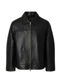 SELECTED Lucas zip-up leather jacket