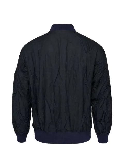 Comme des Garçons Homme crinkled zip-up bomber jacket