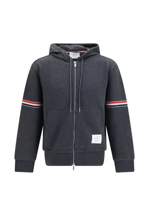 Thom Browne 4-bar piqué hoodie
