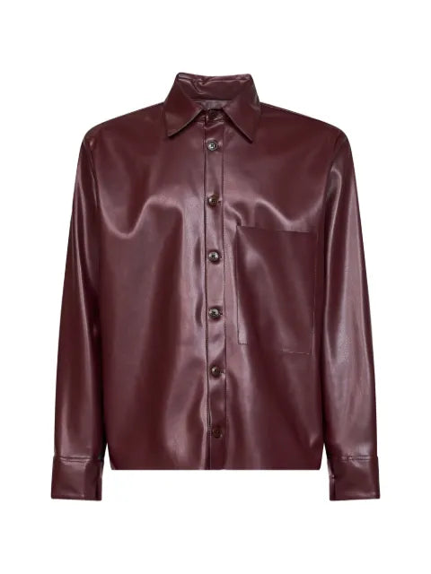 Costumein long-sleeve button-up shirt jacket