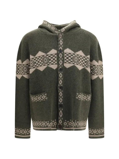 Baziszt Horin hooded cardigan