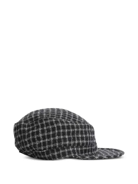 Undercover check-pattern baseball cap