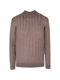 Pal Zileri cable-knit high-neck sweater