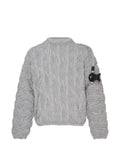 Doublet cable-knit valve-detail sweater