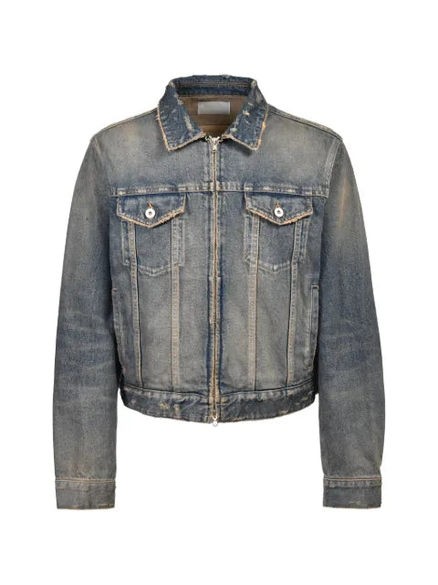 CEDARWOOD zip-up boxy-fit denim jacket