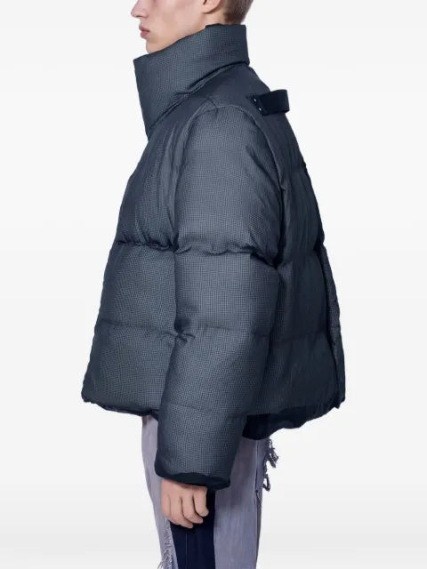 Rick Owens quilted high-neck jacket