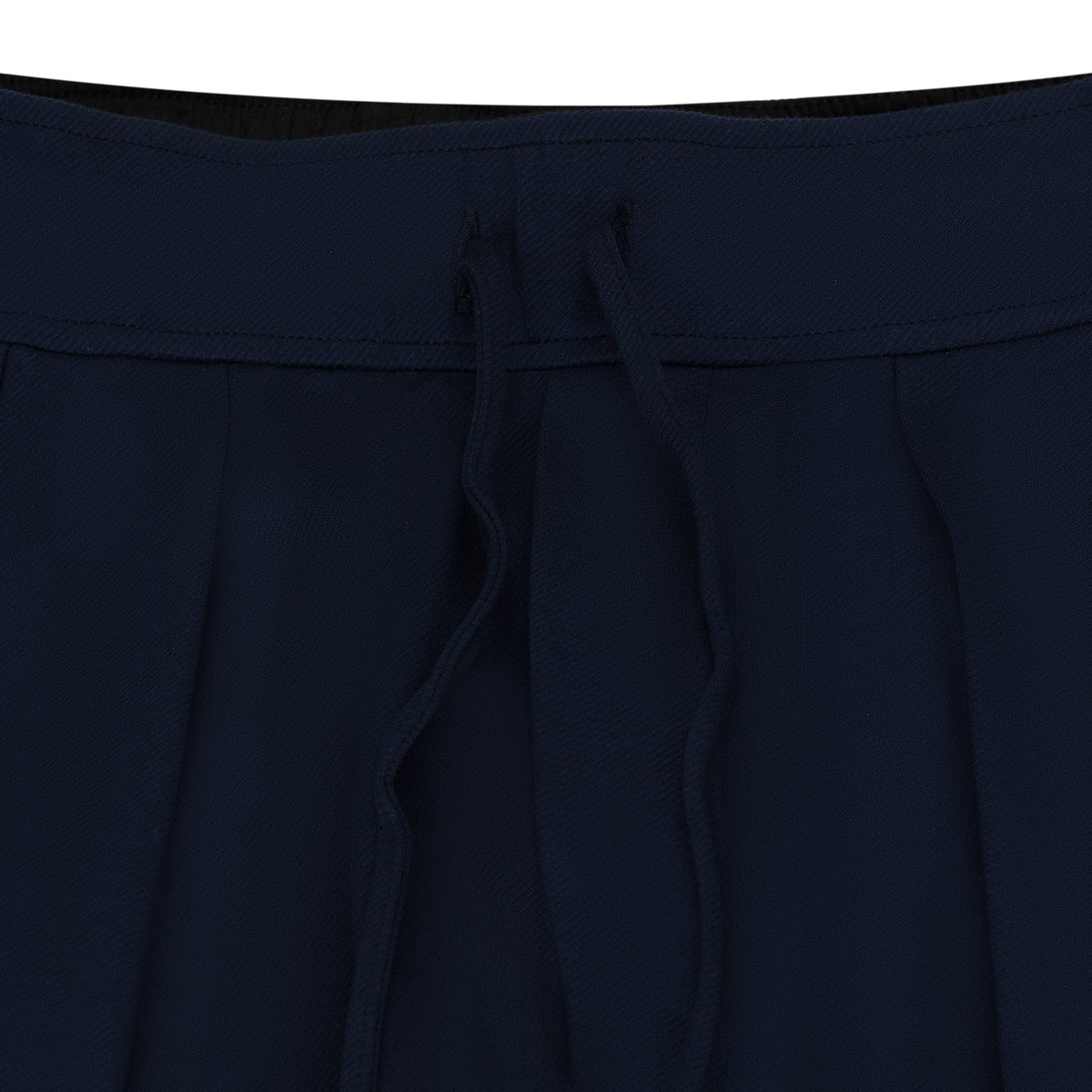Navy Inverted Pleat Sweatpant