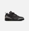 Spizike Low Black Metallic Silver | Men's Basketball Shoe | Black/Black/Metallic Silver