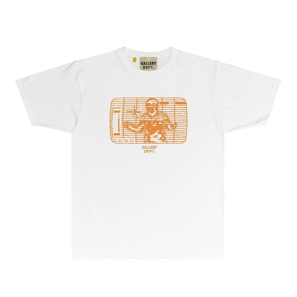 Gallery Dept T Shirt Retro Printed Loose Short-Sleeved Shirt