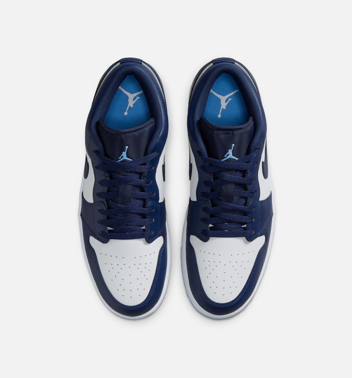 Air Jordan 1 Low Men's Lifestyle Sneakers - Midnight Navy/University Blue/White
