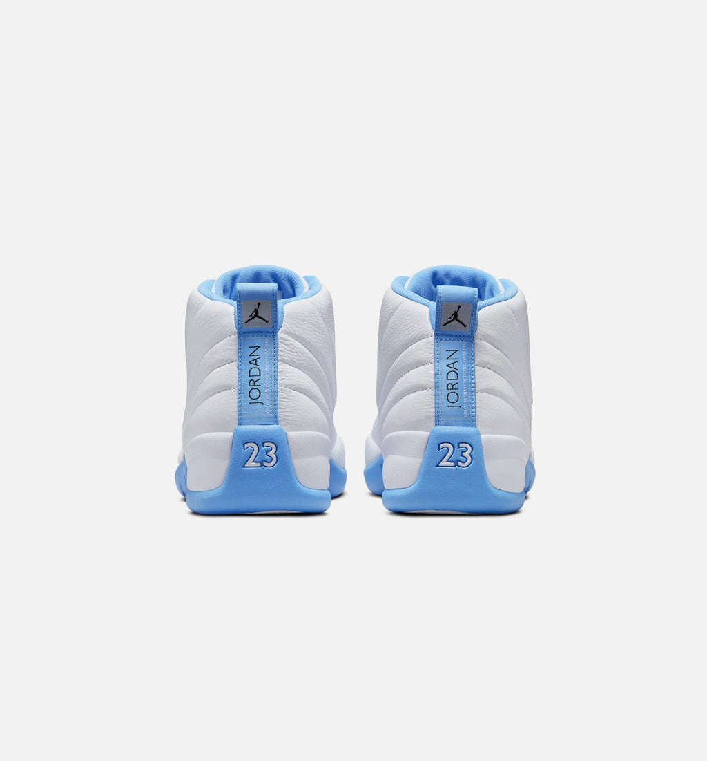 Air Jordan 12 Retro White & University Blue Men's Lifestyle Shoe