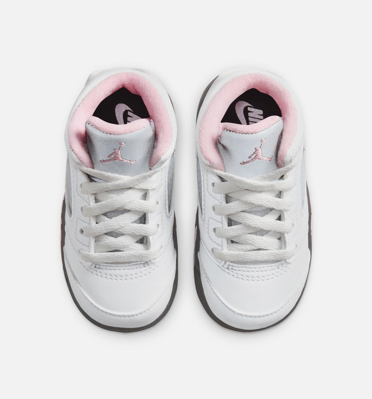 Air Jordan 5 Retro Medium Soft Pink Infant/Toddler Lifestyle Shoe - White/Black/Medium Soft Pink