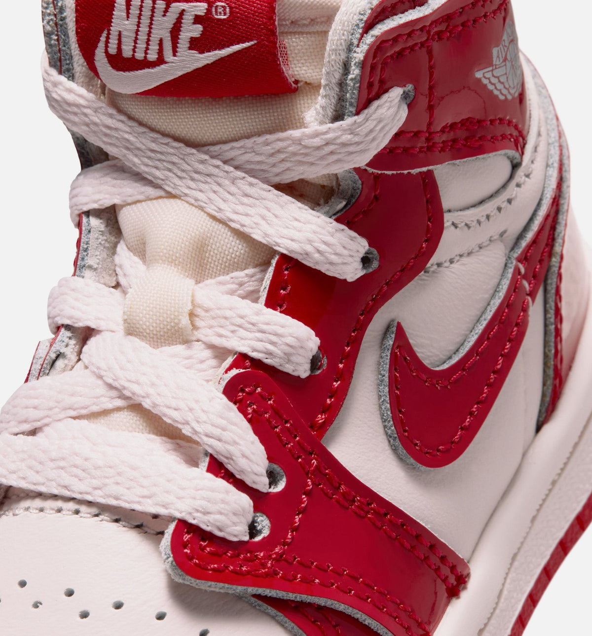 Air Jordan 1 Retro High OG Nails And Grails Infant & Toddler Lifestyle Shoes - University Red/Metallic Silver