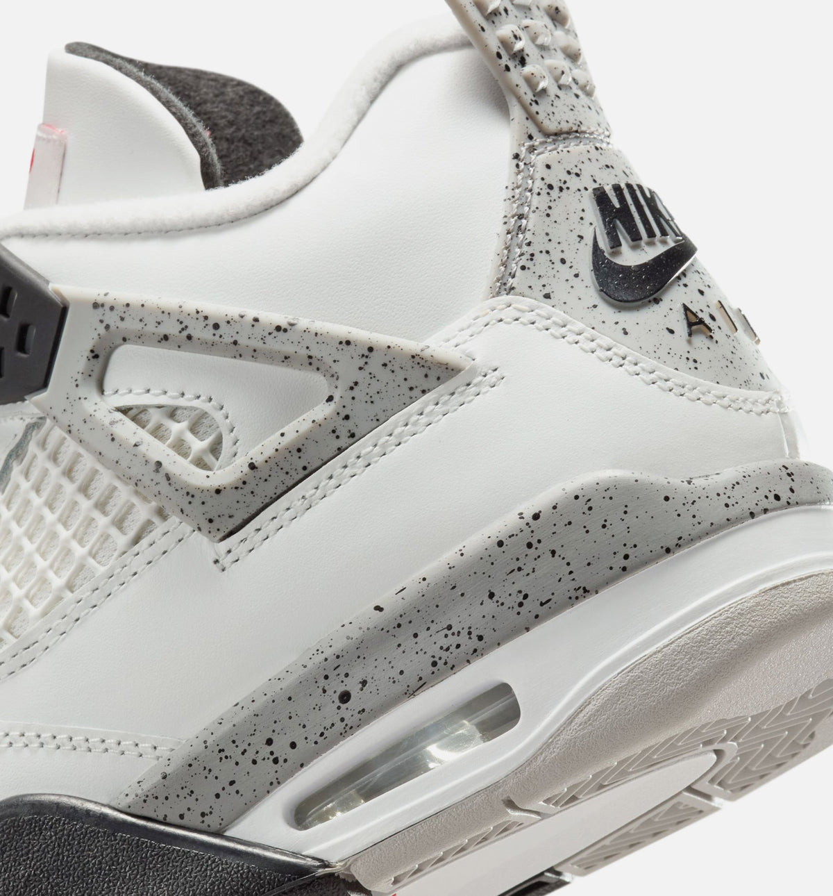 Air Jordan 4 Retro White Cement | Grade School Lifestyle Shoe | White/Fire Red/Light Graphite/Black