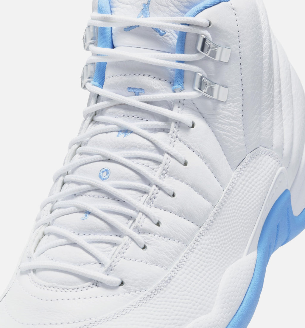 Air Jordan 12 Retro White & University Blue Men's Lifestyle Shoe