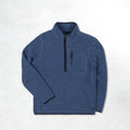 Finisterre Portell Wool Fleece 1/4 Zip: Dark Ozone
