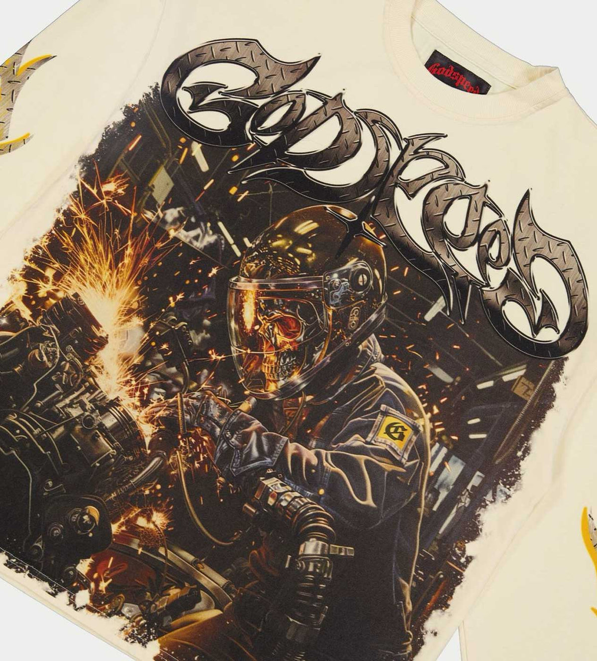 Godspeed Under Construction L/S Tee Bone