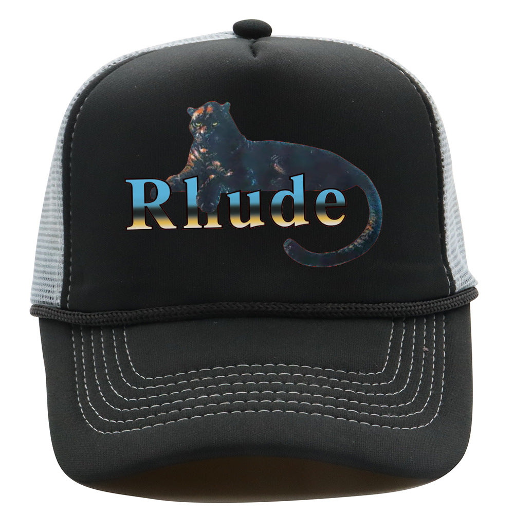 Rhude Hat Mesh Cap Animal Print Mesh Baseball Cap
