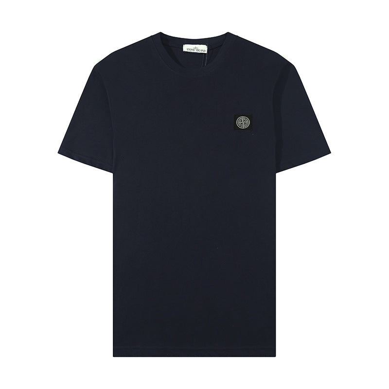 Stone Island Compass Patch Chest Badge Short‑Sleeve Cotton Tee
