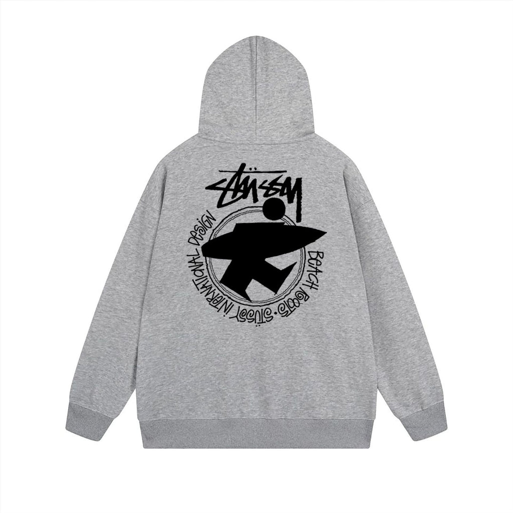 Stussy Hoodie Zip Cardigan Hooded Sweater
