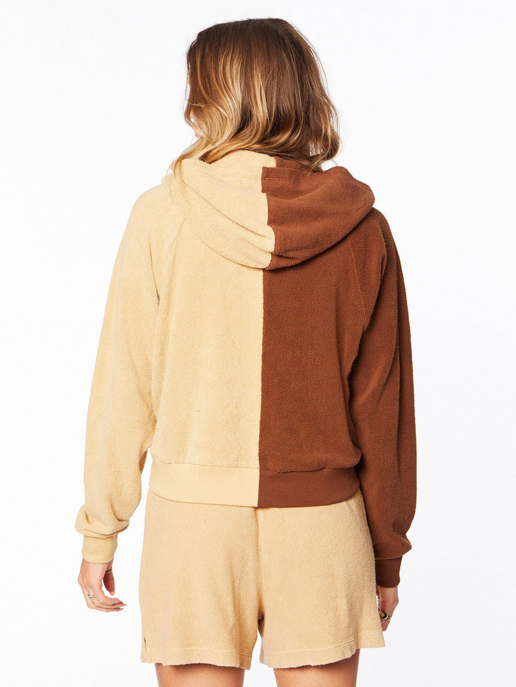 TERRY DUO ZIP UP HOODIE