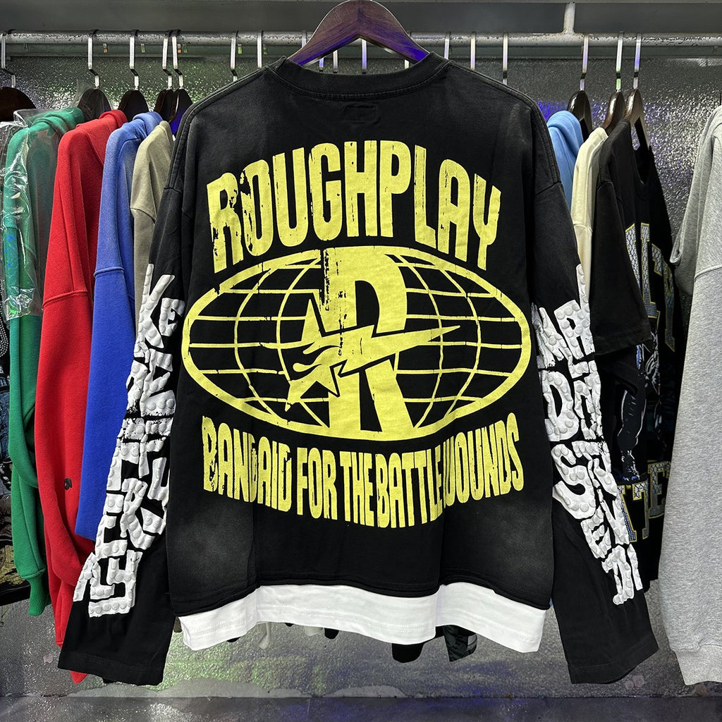 Rough Play Slime Skull Graphic Long-Sleeve T-Shirt