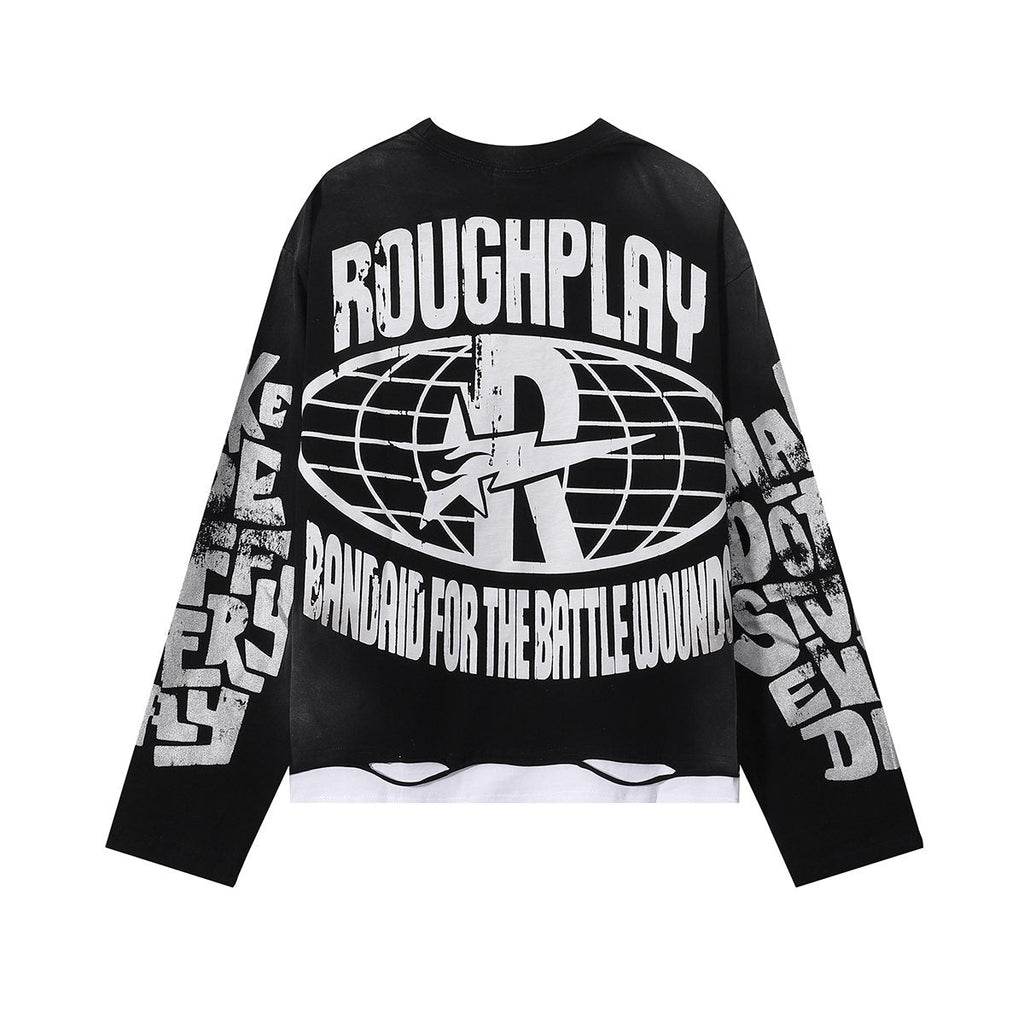 Rough Play Moon Walker Graphic Long-Sleeve T-Shirt