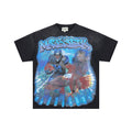 MAJESTIK City View Rhinestone Football Graphic T-Shirt