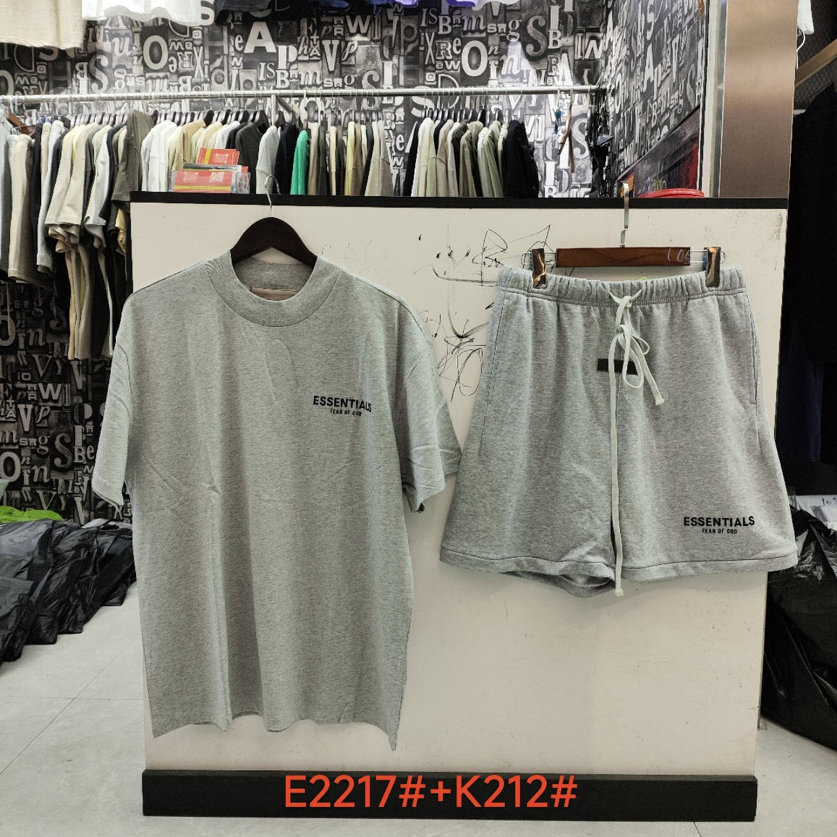 ESSENTIALS Fear of God Graphic T-Shirt & Shorts Set