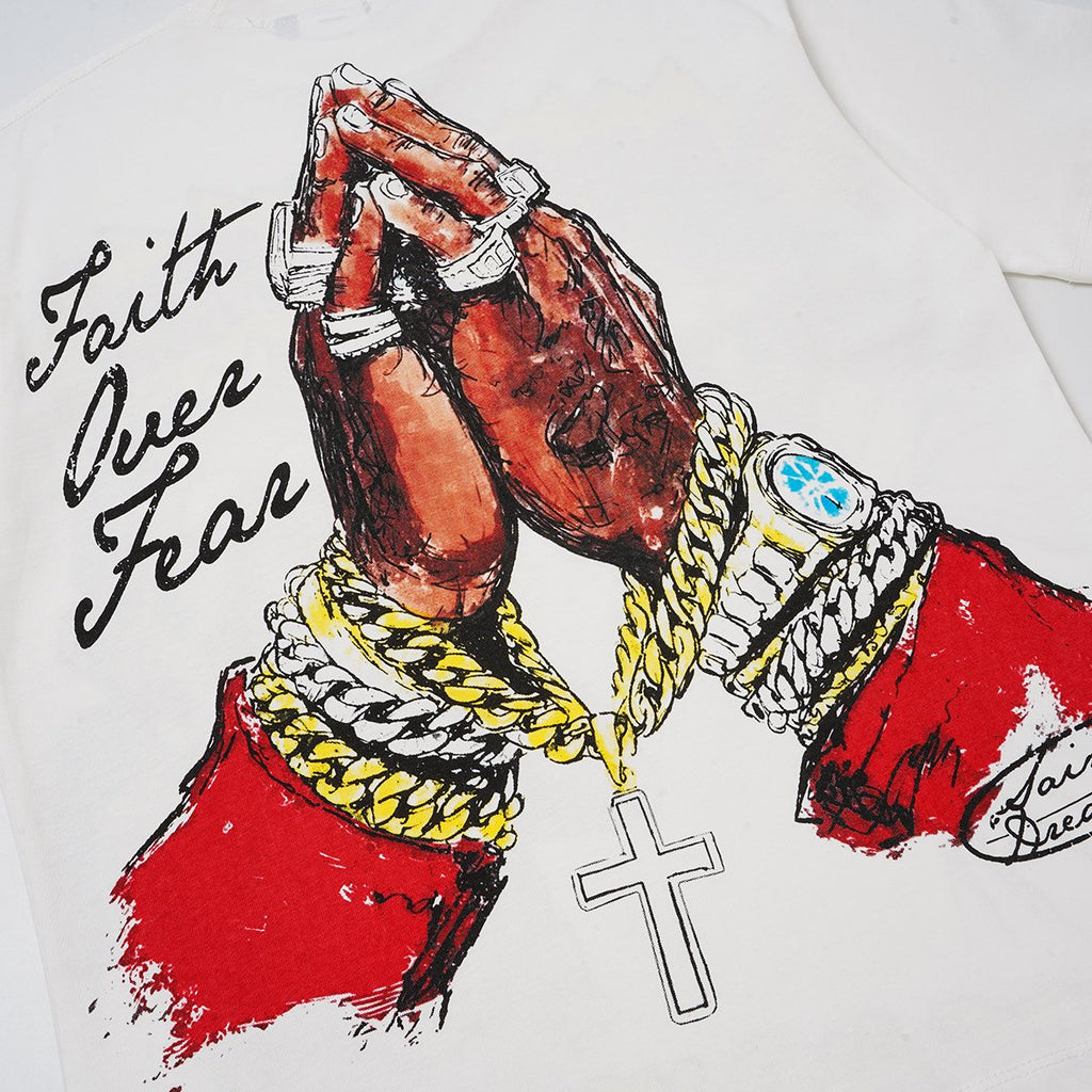 SAINT P53 Rhinestone Graphic T-Shirt