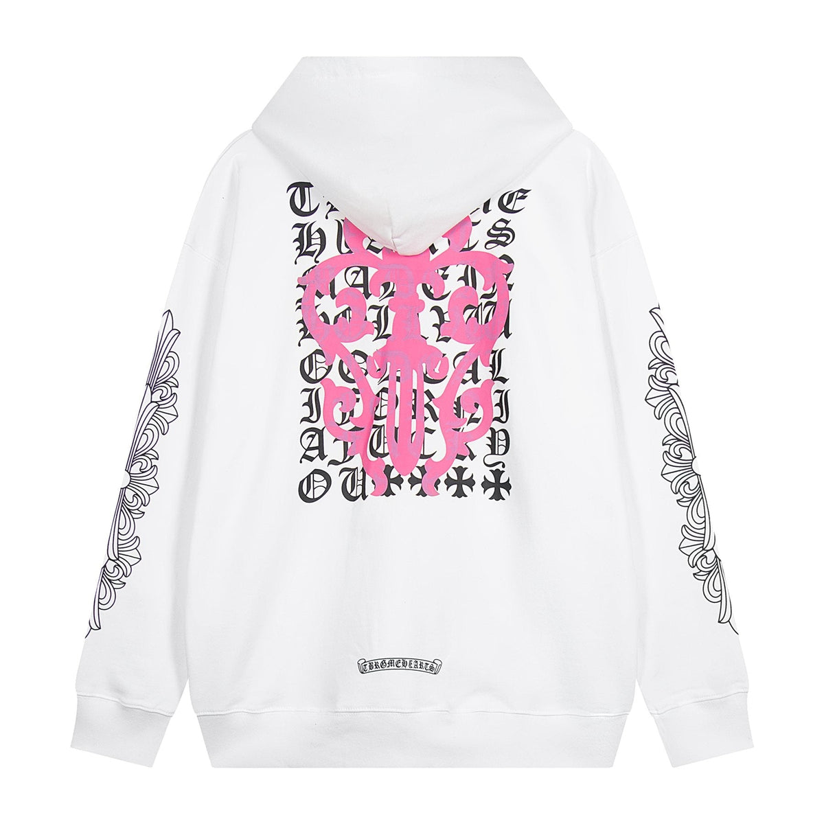 Chrome Hearts Horseshoe Cross Graphic Zip Hoodie