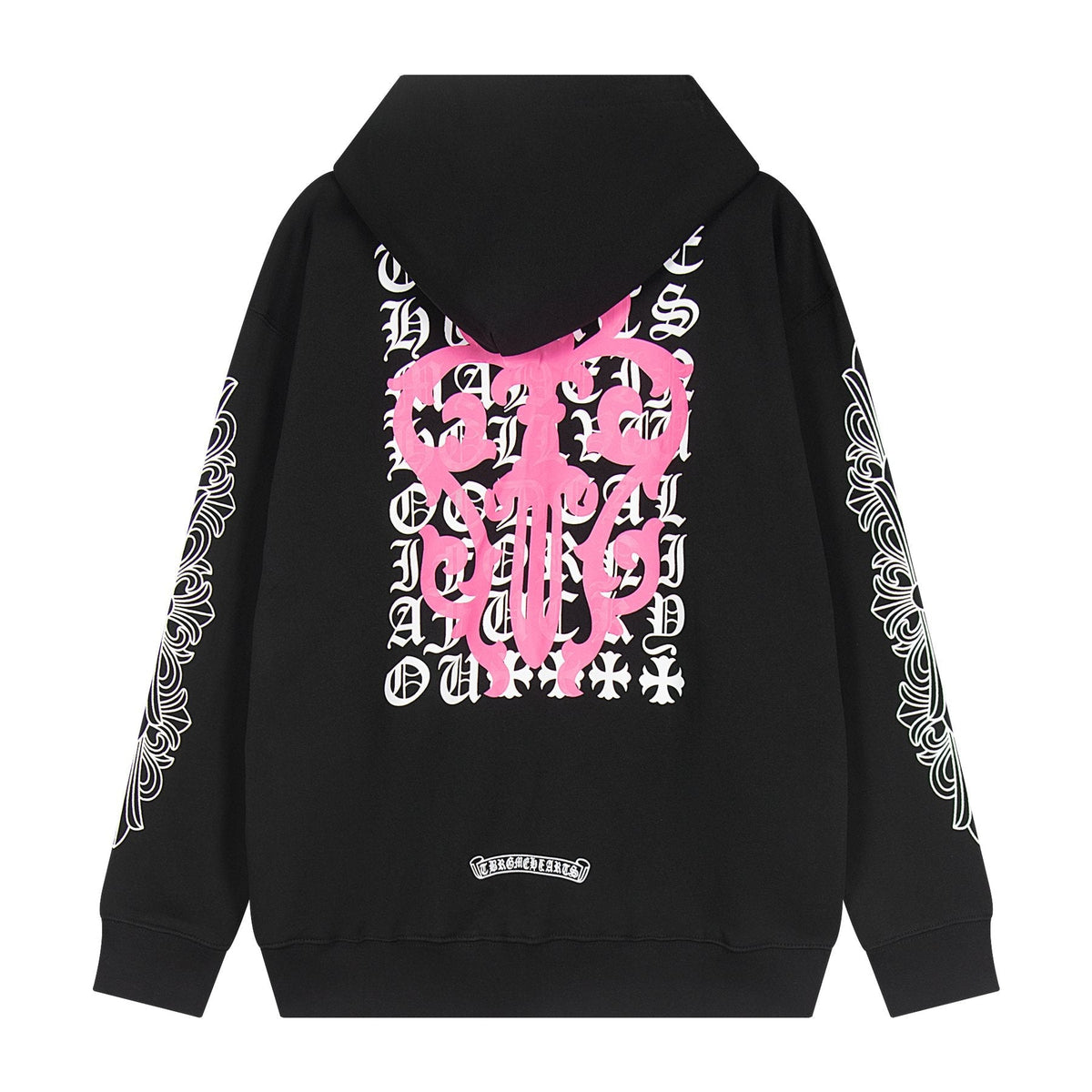 Chrome Hearts Horseshoe Cross Graphic Zip Hoodie