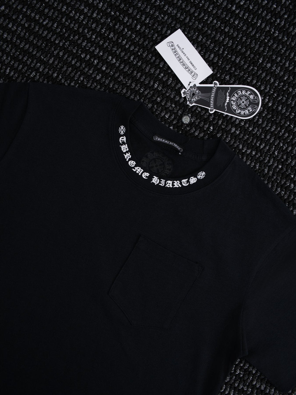 Chrome Hearts Sanskrit Letter Pocket Short-Sleeve T-Shirt