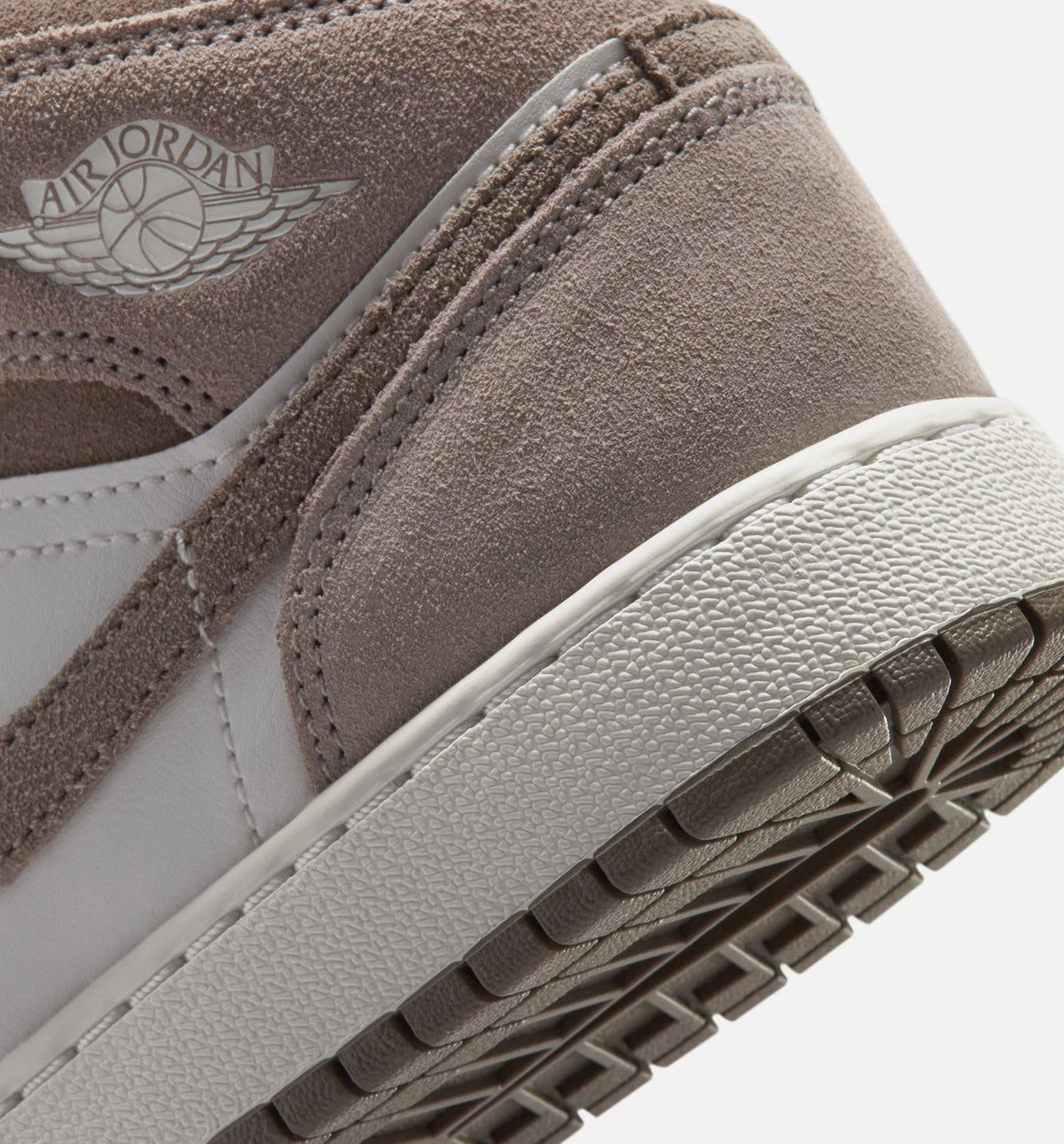 Air Jordan 1 Mid Grade School – Enigma Stone/Olive Grey/Summit White