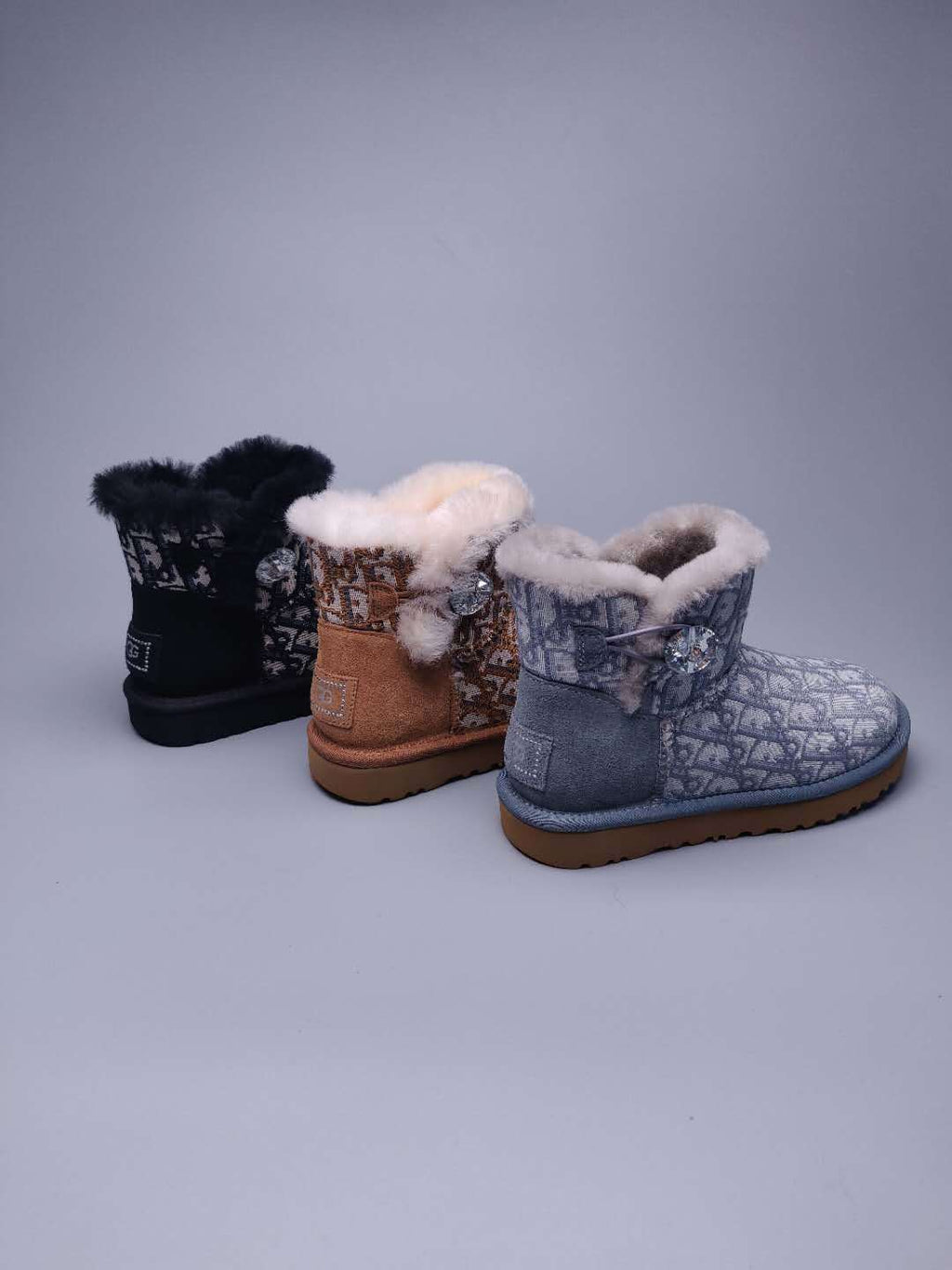 Dior-Inspired Textured Snow Boot — Chestnut | New Arrival | In Stock