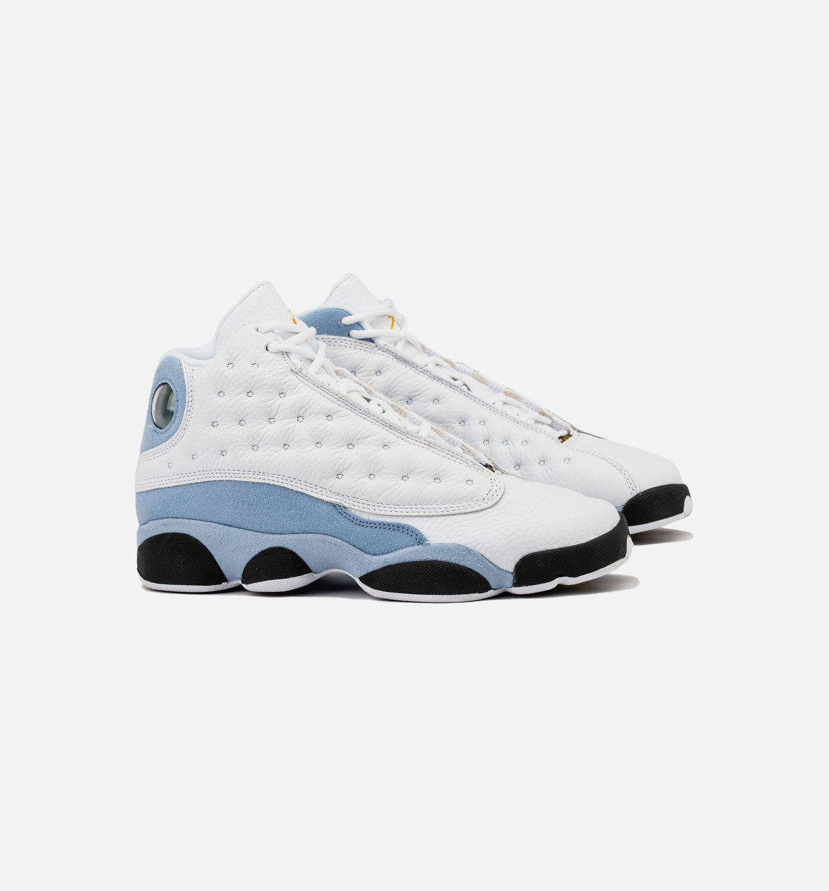Air Jordan 13 Retro Blue Grey Big Kids' Lifestyle Shoes - White/Blue Grey/Black/Yellow Ochre