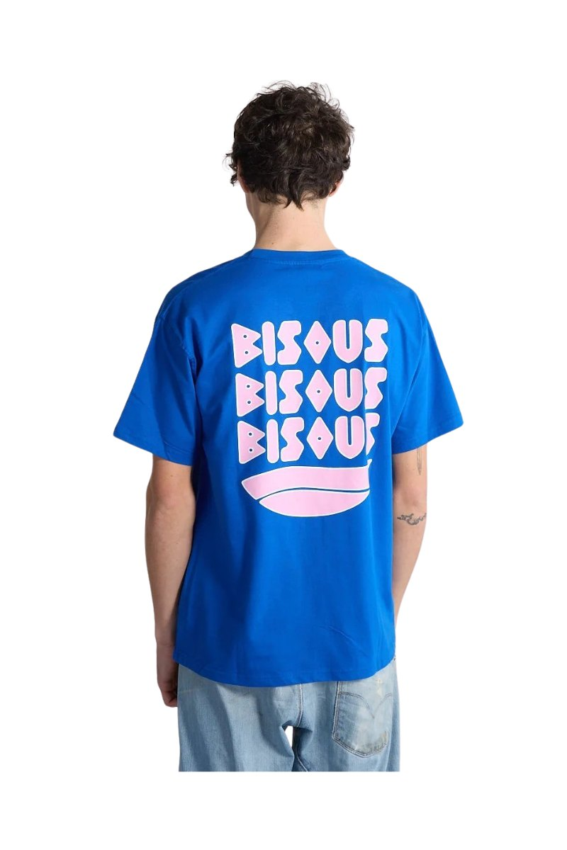 BISOUS SKATEBOARDS CAP D'AGDE T-SHIRT Royal Blue
