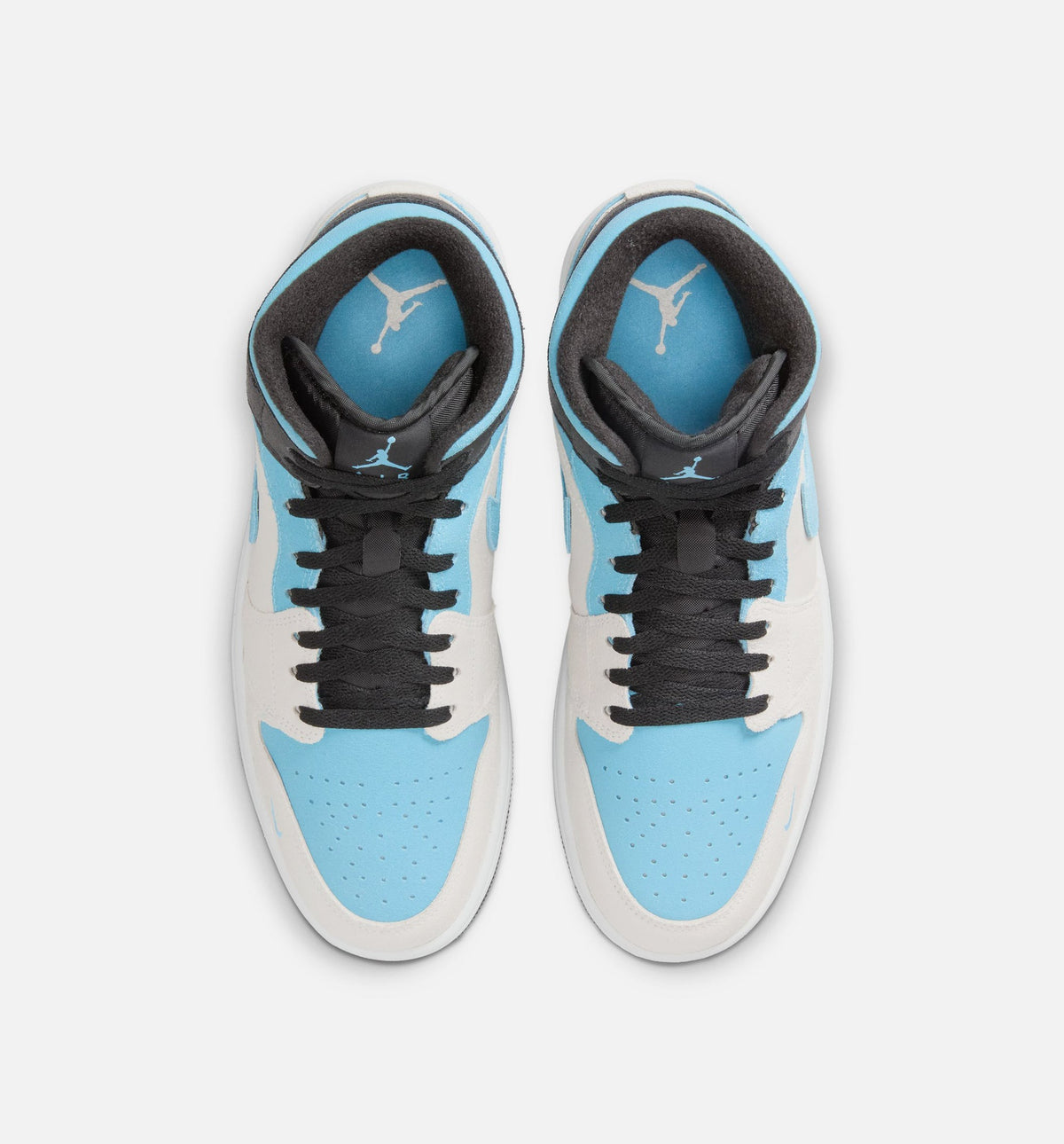Air Jordan 1 Mid SE “Summit White Blue Chill Black” Men's Lifestyle Shoes